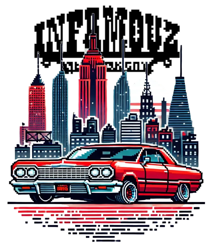 Pixel Skyline Lowrider